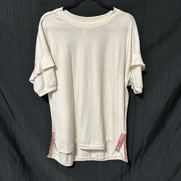 Matilda Jane Brand Cream colored hi low top / size L /‎ O-9 - Picture 1 of 5